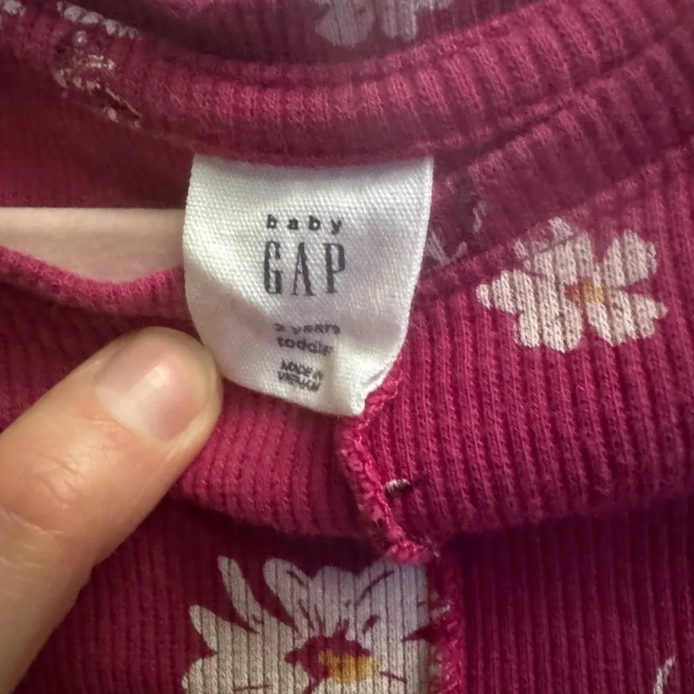 Baby Gap 2T Girls Floral Long Sleeve Top Blouse
